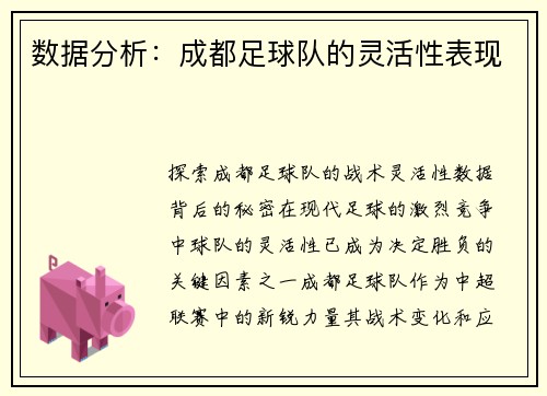 数据分析：成都足球队的灵活性表现